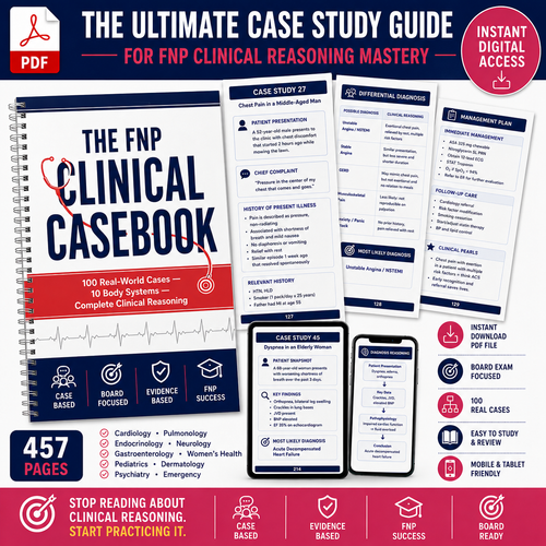 The FNP Clinical Casebook: 100 Case Studies for Clinical Rotations, Board Exams & Practice eBook