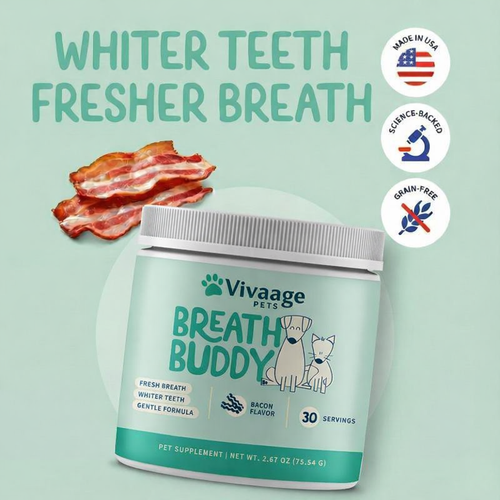 Vivaage Breath Buddy Pet Dental Powder
