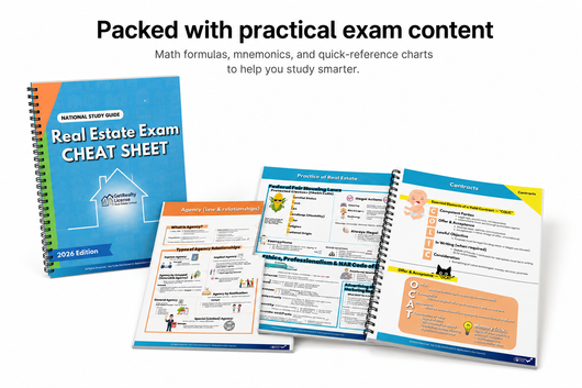 Real Estate Exam Cheat Sheet — National Study Guide (2026 Edition)