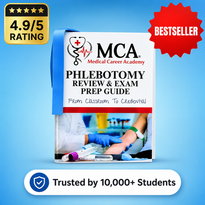 MCA Phlebotomy Review & Exam Prep Guide: From Classroom to Credential