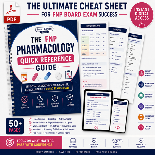FNP Pharmacology Quick Reference Guide eBook