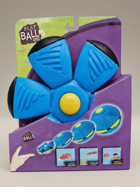 Magic UFO Transforming Ball — Throws Like a Disc, Catches Like a Ball, Lights Up in the Dark