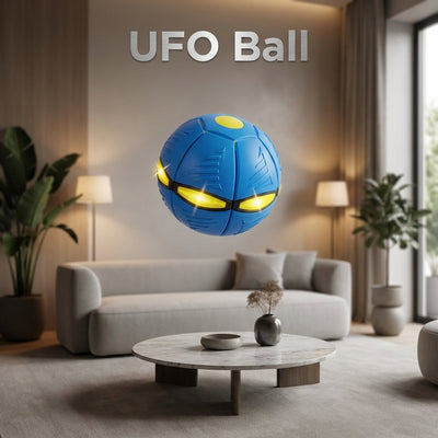 Magic UFO Transforming Ball — Throws Like a Disc, Catches Like a Ball, Lights Up in the Dark