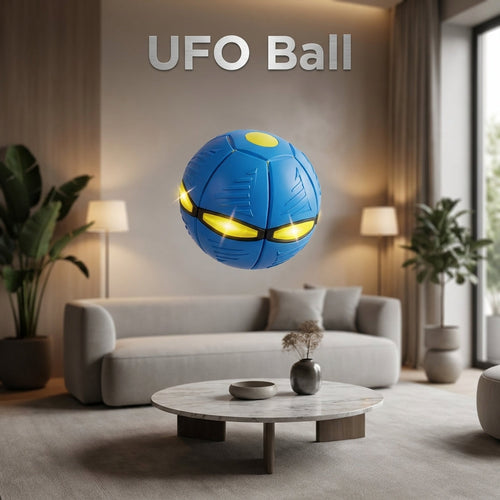 Magic UFO Transforming Ball — Throws Like a Disc, Catches Like a Ball, Lights Up in the Dark