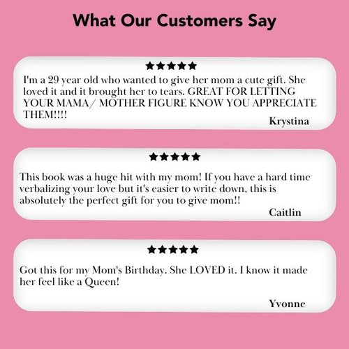 What I Love About You, Mom: 30 Things I Love About You and the Reasons Why I Love You Fill-in-the-Blank Gift Book. Gifts for Mom